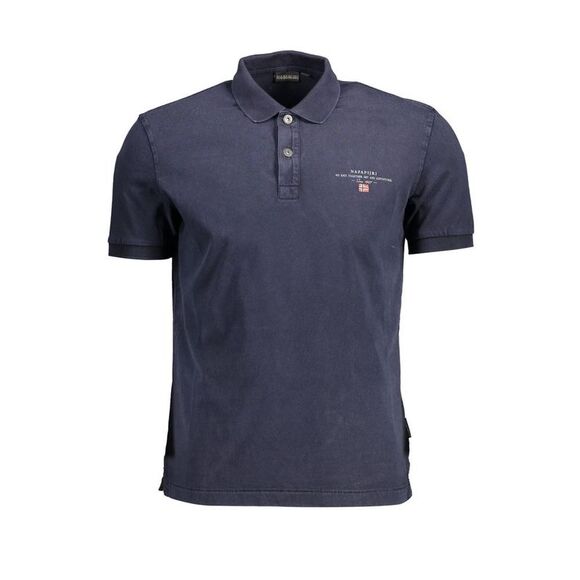 Napapijri Short Sleeve Polo Shirt Men Blue Polos